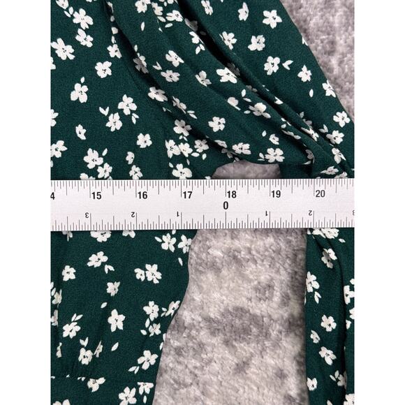 Reformation Green Floral Blouse - Picture 4 of 8